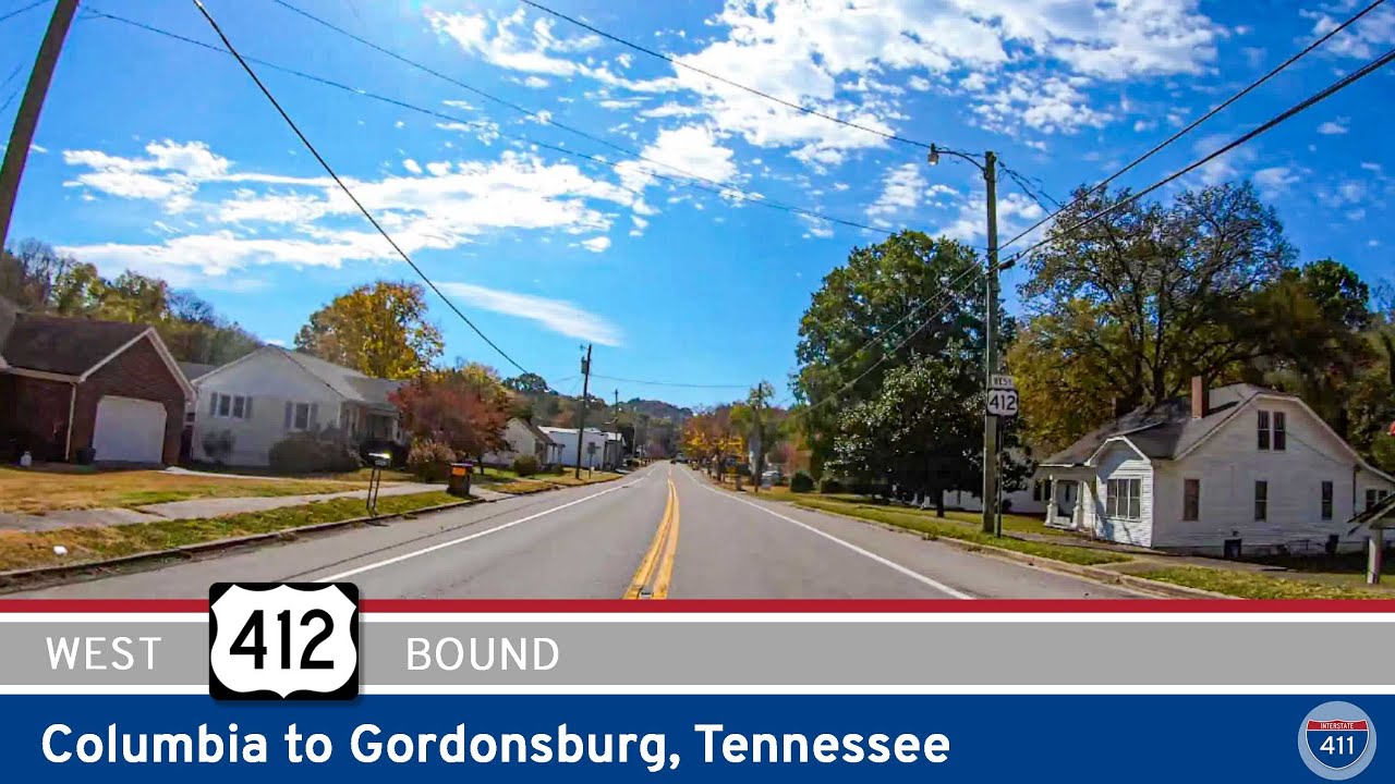 U.S. Route 412: Columbia to Gordonsburg – Tennessee