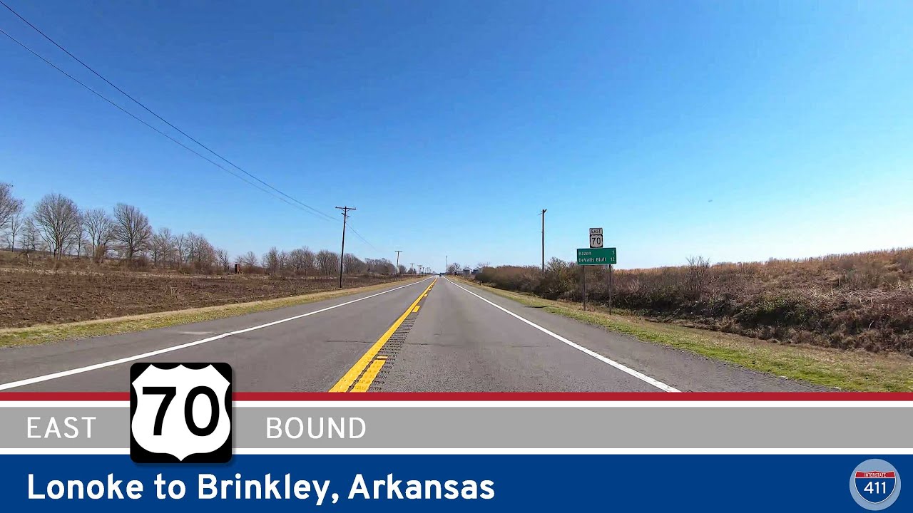 U.S. Highway 70: Lonoke to Brinkley – Arkansas