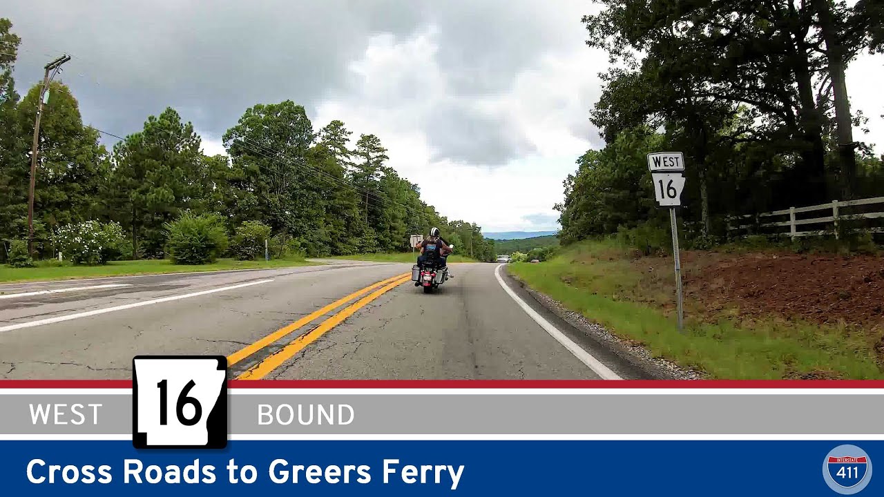 Arkansas Highway 16: Cross Roads to Greers Ferry