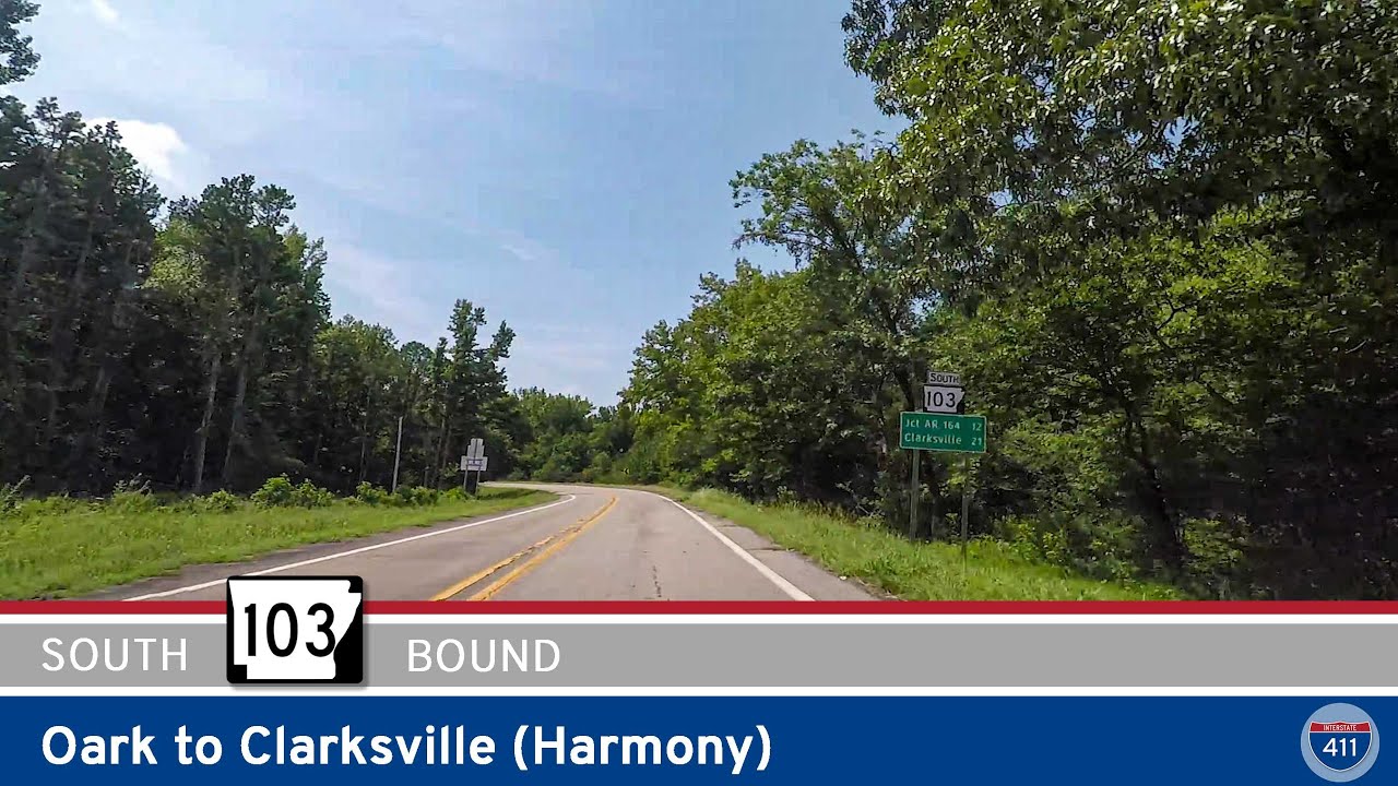 Arkansas Highway 103: Oark to Clarksville (Harmony)