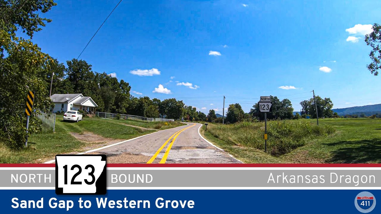 Arkansas Highway 123: Sand Gap to Western Grove