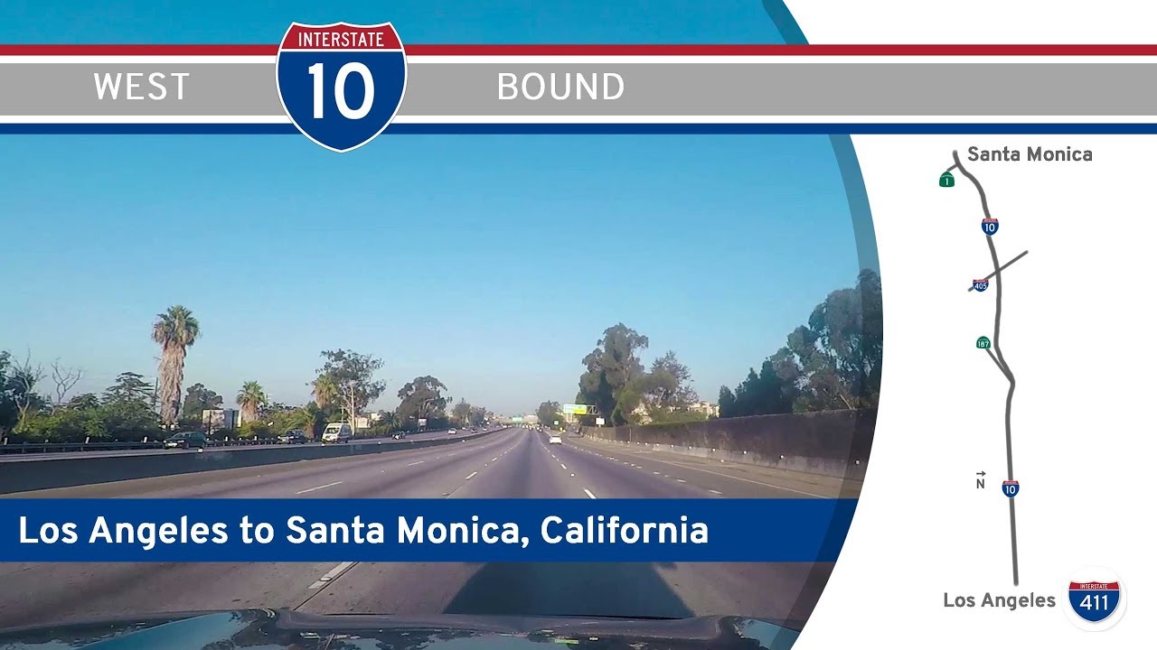 Interstate 10: Los Angeles to Santa Monica – California