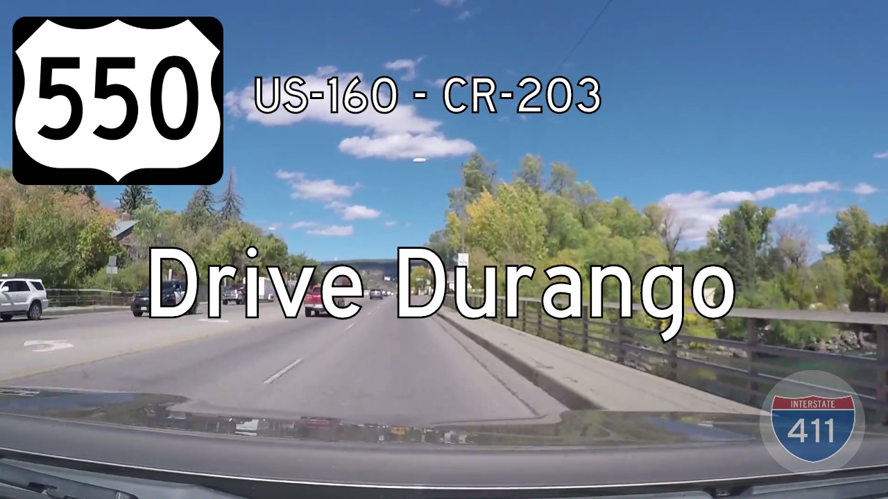 U.S. Route 550: Northbound in Durango – Colorado