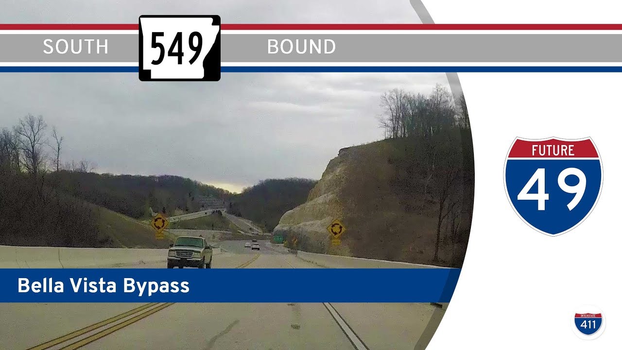 Bella Vista Bypass (Pre-Interstate 49): Southbound in Bella Vista – Arkansas